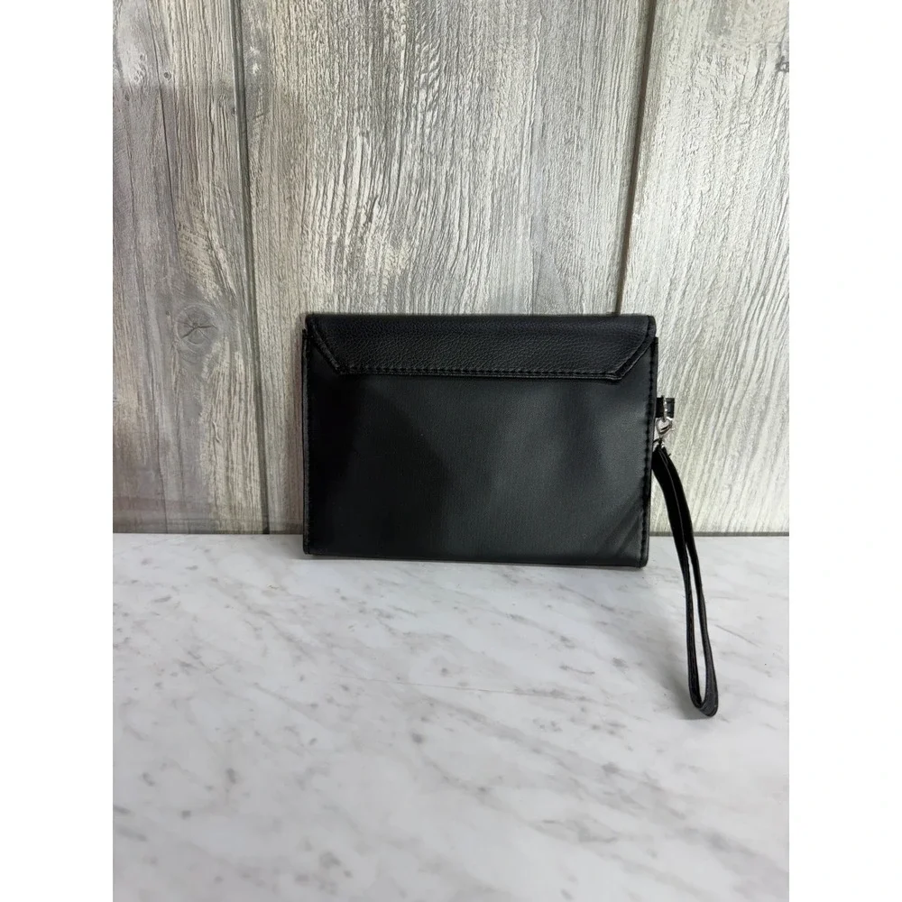 Green Bay Packers NFL Wristlet Clutch Bag Black The Northwest Company Envelope